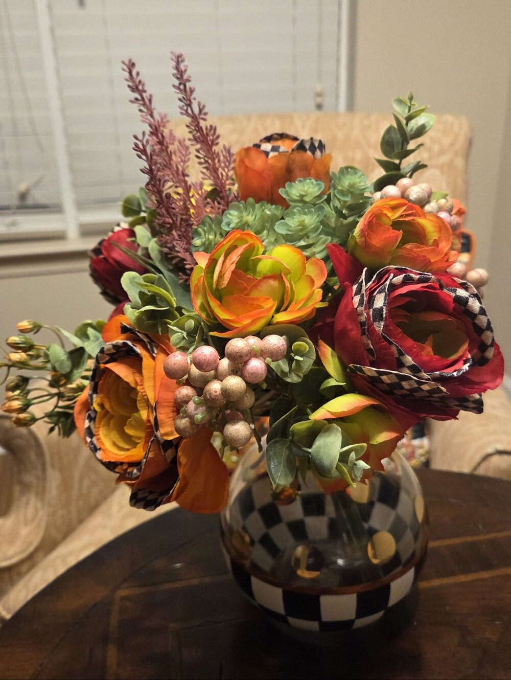 MacKenzie-Childs Ranunculus Bouquet - Picture 2 of 2